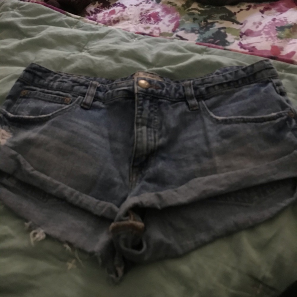 Free people jean shorts